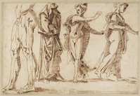 A+ 012
<br/>
Figuurstudies
<br/>
<em>Bandinelli, Baccio (1493-1560) - omgeving van</em>